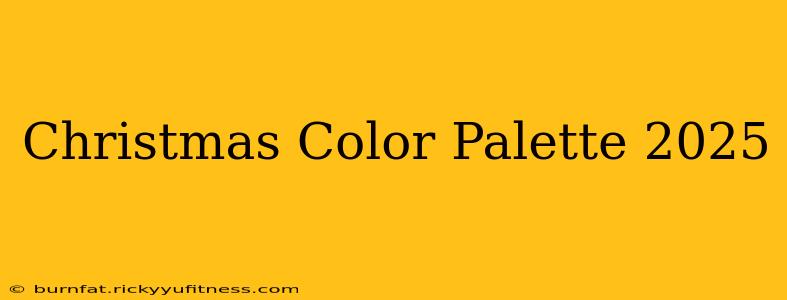 Christmas Color Palette 2025