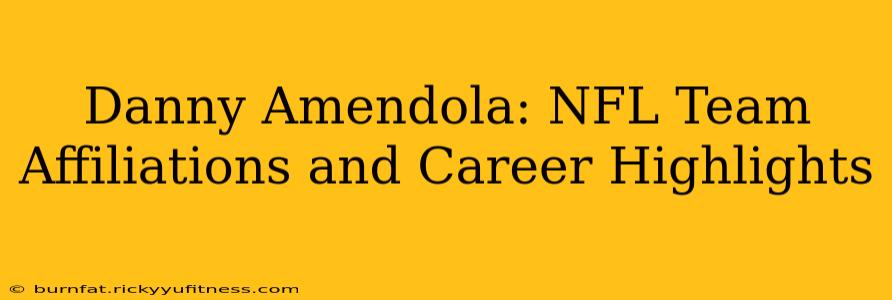 Danny Amendola: NFL Team Affiliations and Career Highlights