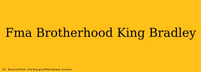 Fma Brotherhood King Bradley