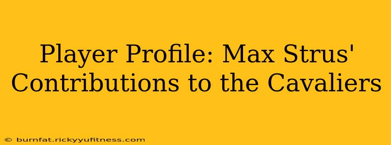 Player Profile: Max Strus' Contributions to the Cavaliers